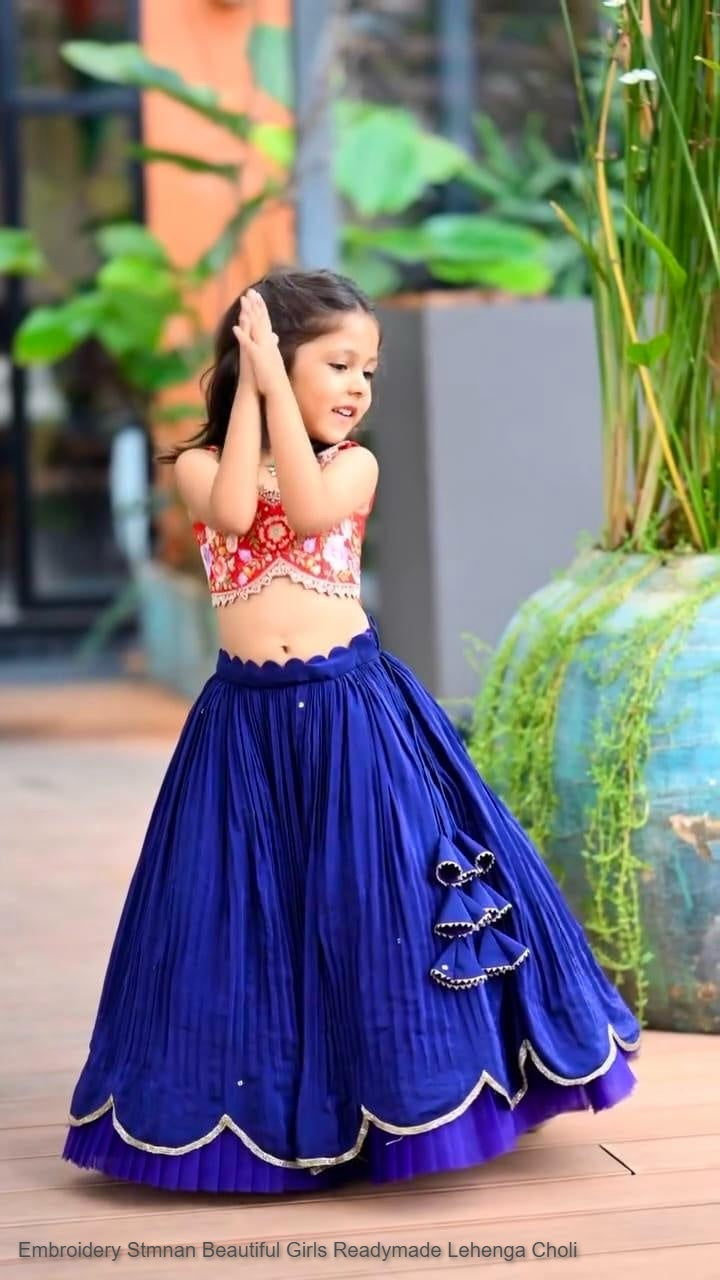 Embroidery Stmnan Beautiful Girls Readymade Lehenga Choli