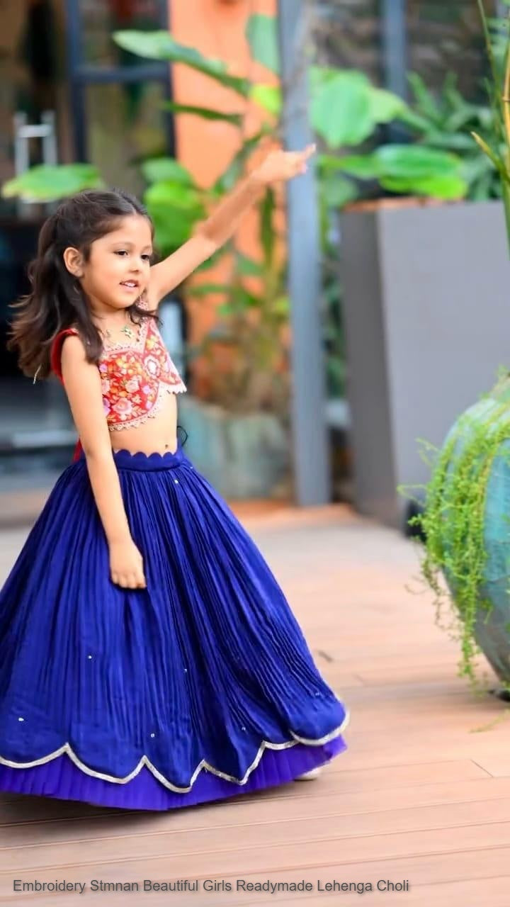 Embroidery Stmnan Beautiful Girls Readymade Lehenga Choli