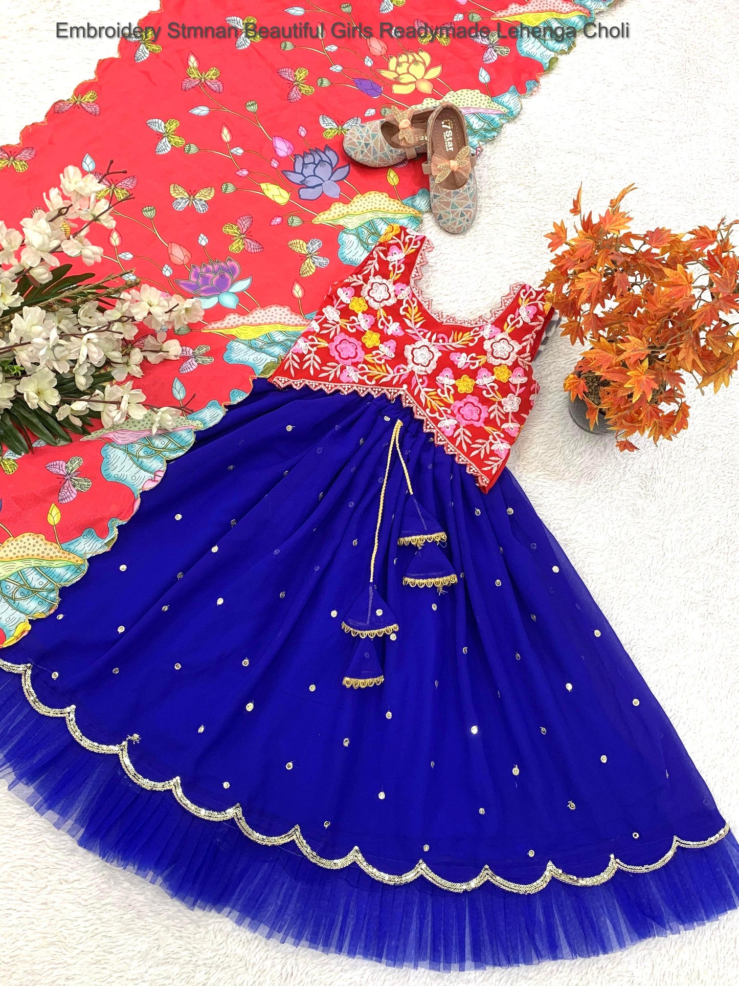 Embroidery Stmnan Beautiful Girls Readymade Lehenga Choli