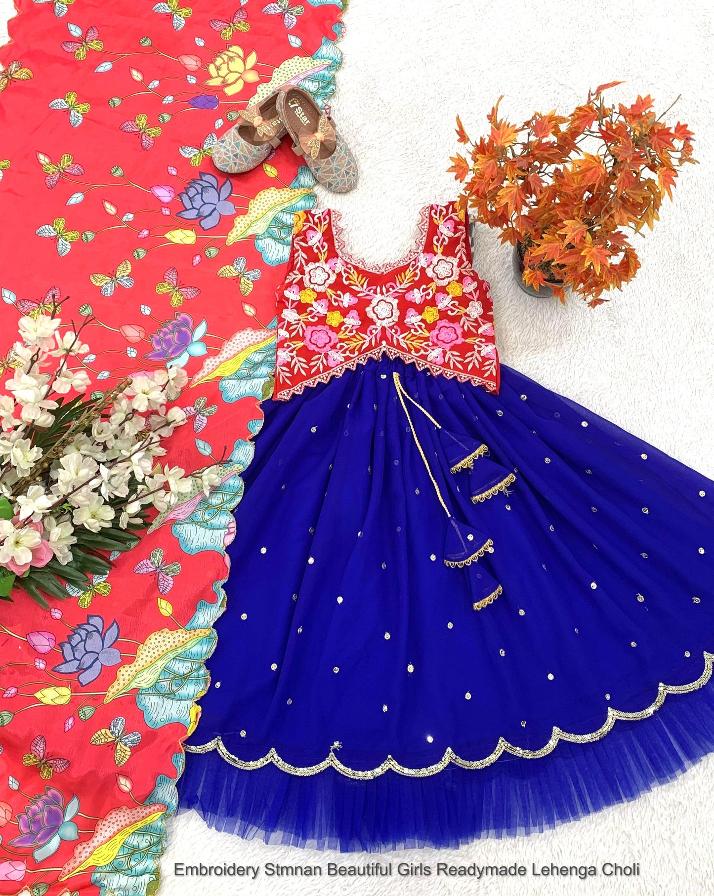 Embroidery Stmnan Beautiful Girls Readymade Lehenga Choli