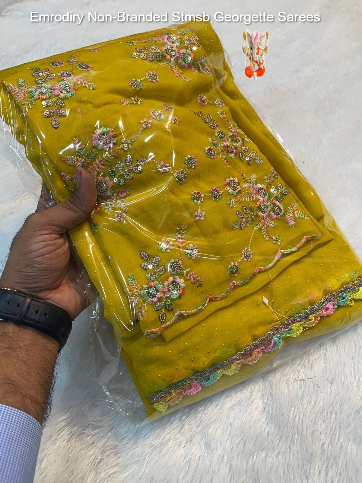 Emrodiry Non-Branded Stmsb Georgette Sarees