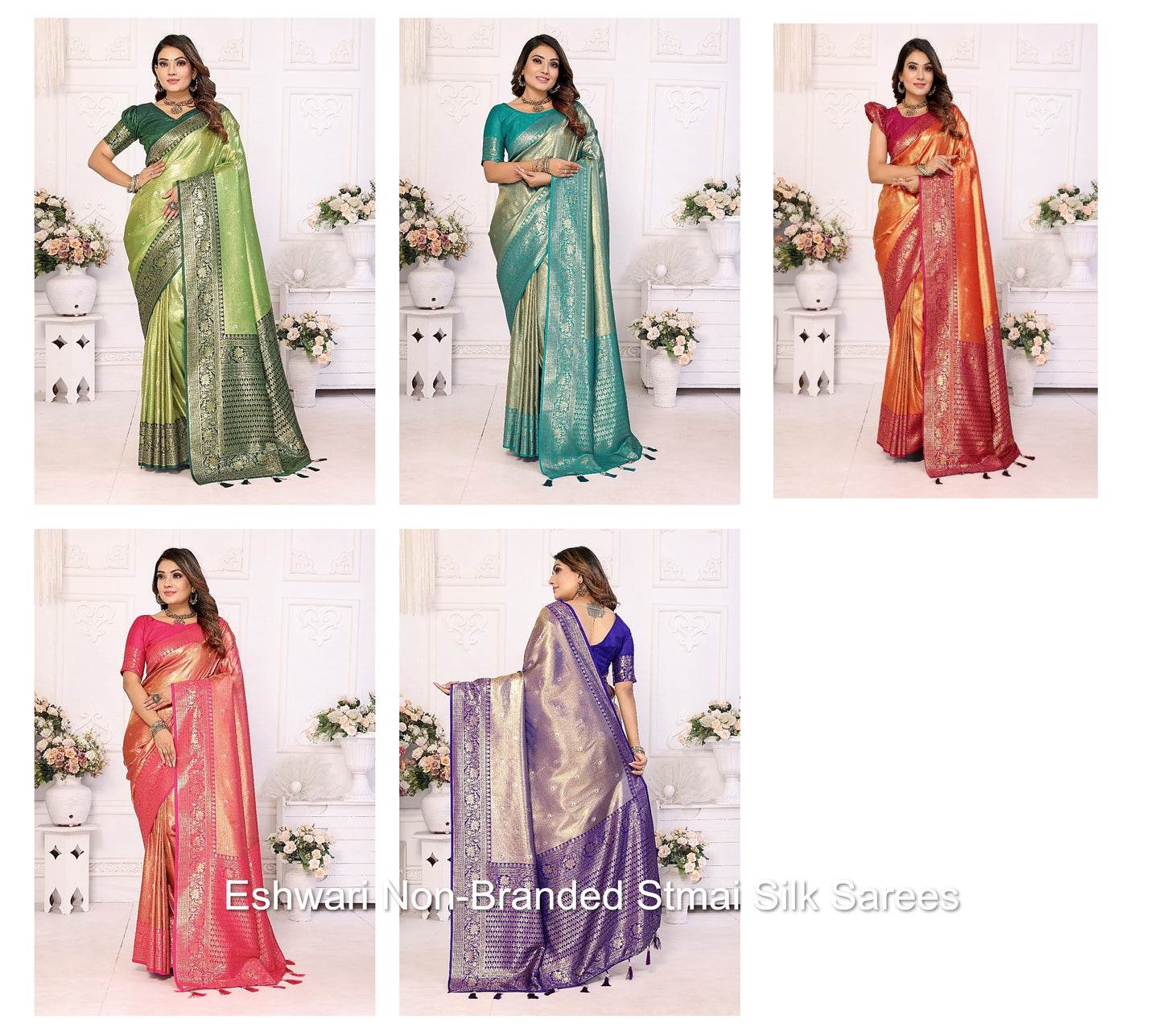 Eshwari Non-Branded Stmai Silk Sarees