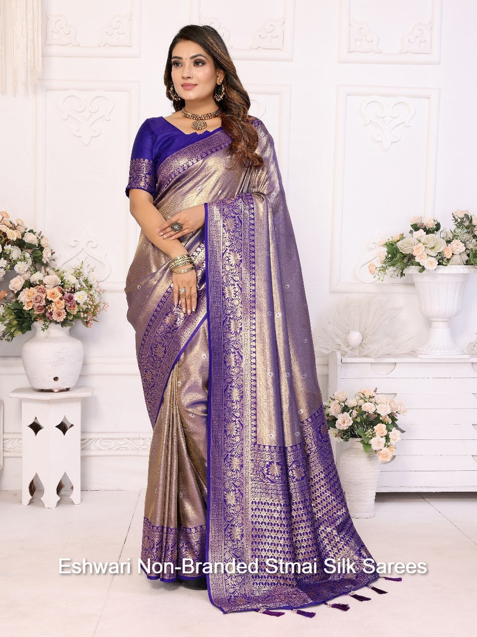 Eshwari Non-Branded Stmai Silk Sarees