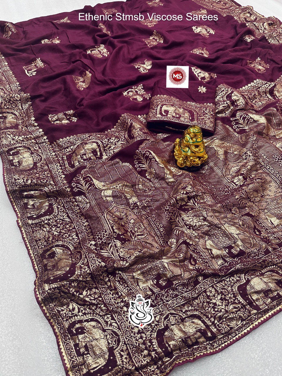Ethenic Stmsb Viscose Sarees