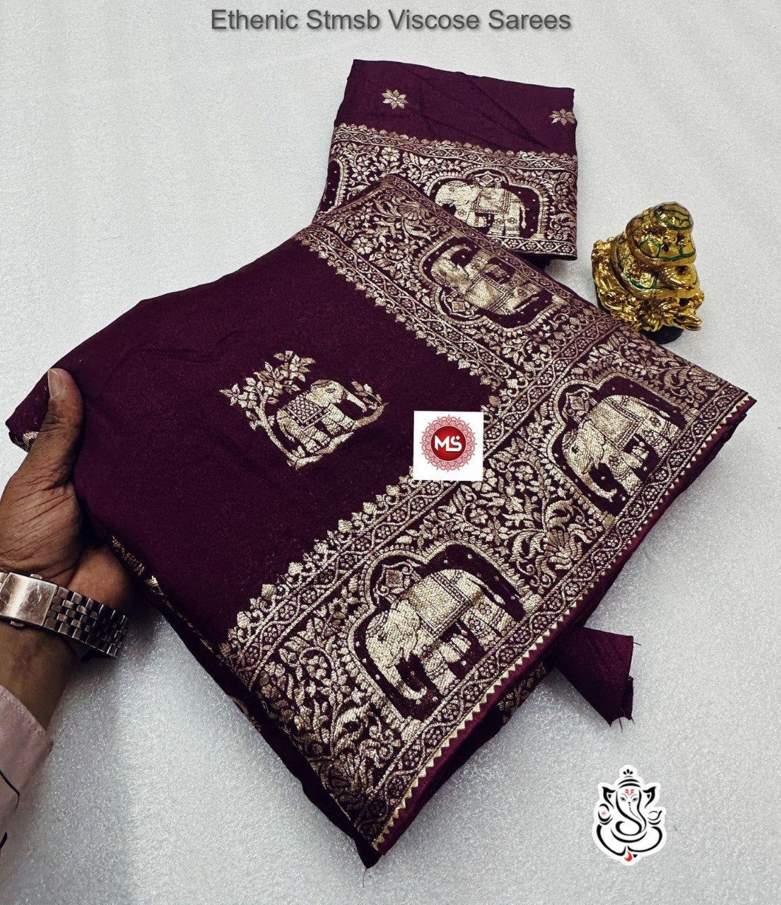 Ethenic Stmsb Viscose Sarees