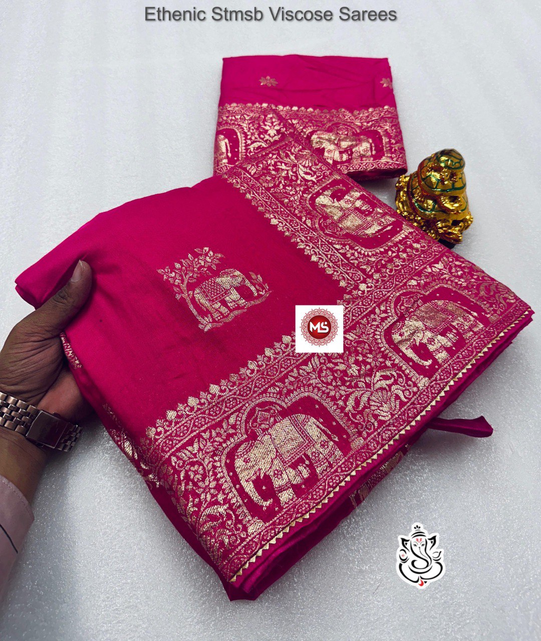 Ethenic Stmsb Viscose Sarees