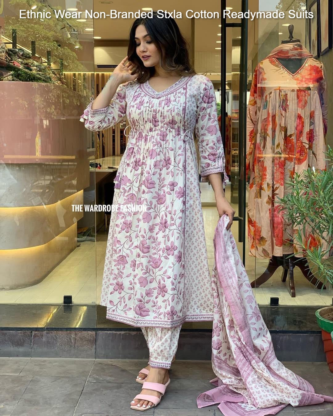 Ethnic Wear Non-Branded Stxla Cotton Readymade Suits