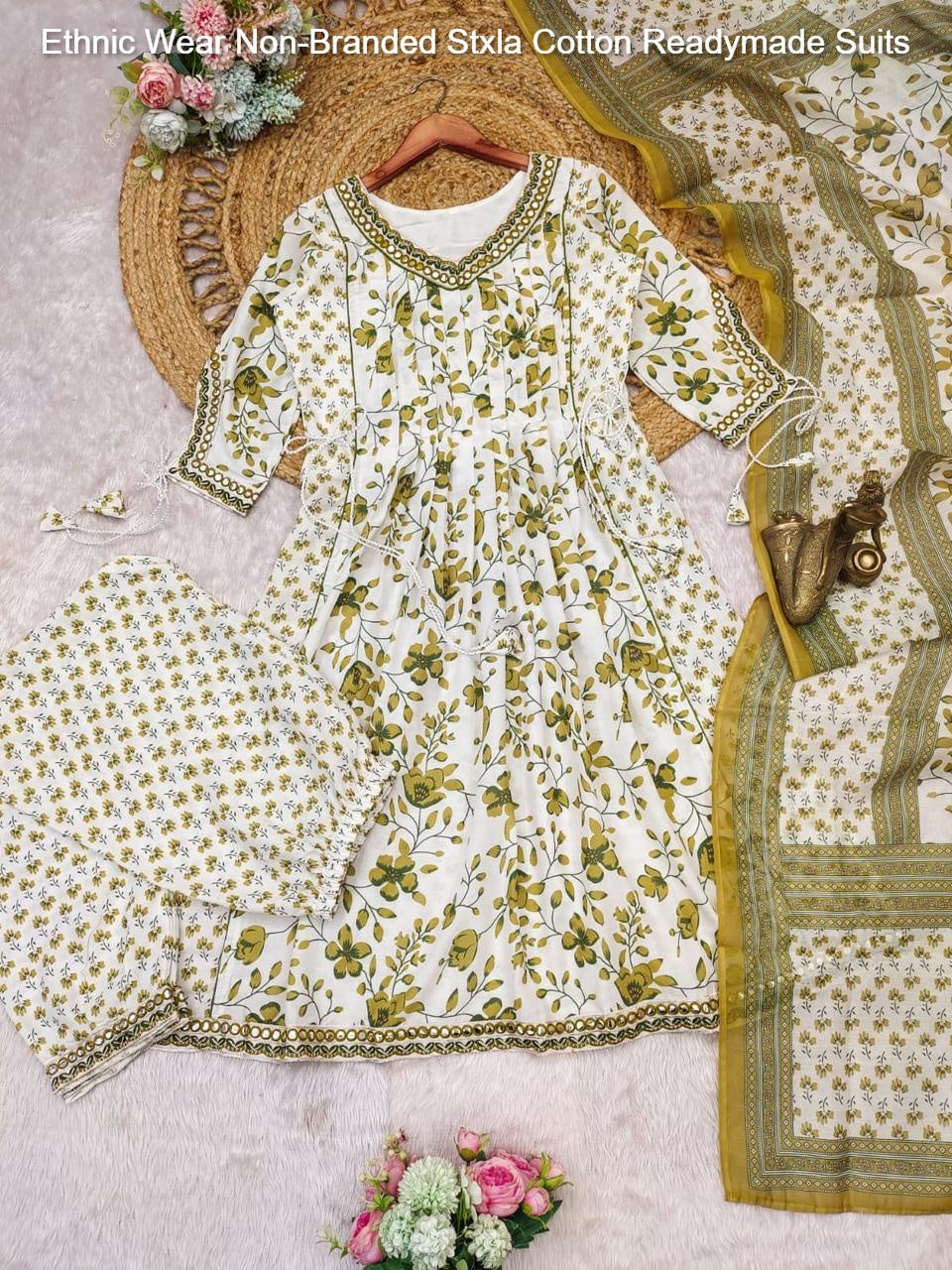 Ethnic Wear Non-Branded Stxla Cotton Readymade Suits