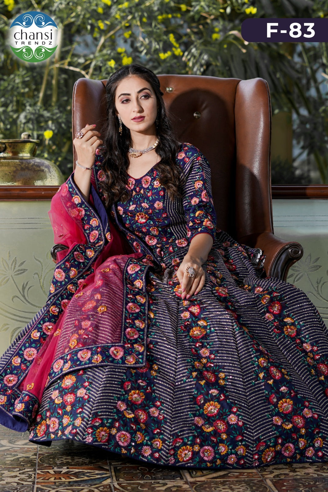 F-83 Chansi Trendz Butter Crepe Lehenga Choli