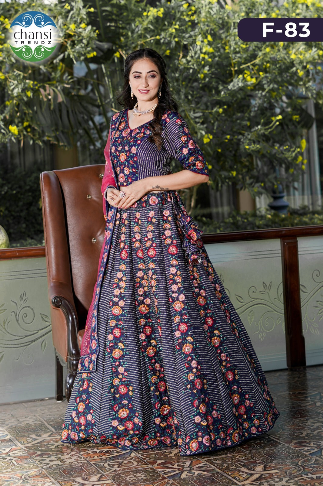F-83 Chansi Trendz Butter Crepe Lehenga Choli