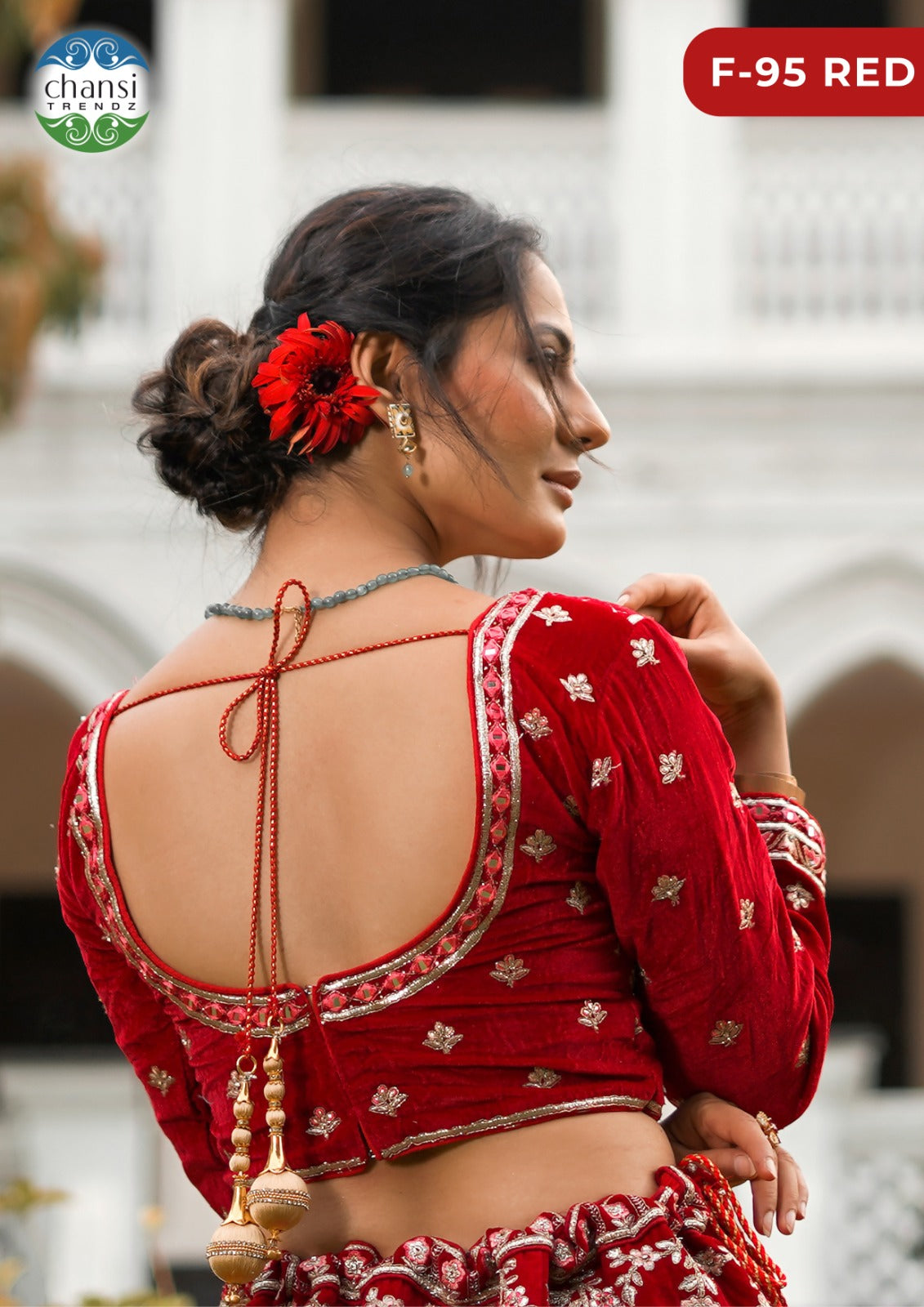 F-95 Chansi Trendz Velvet Lehenga Choli