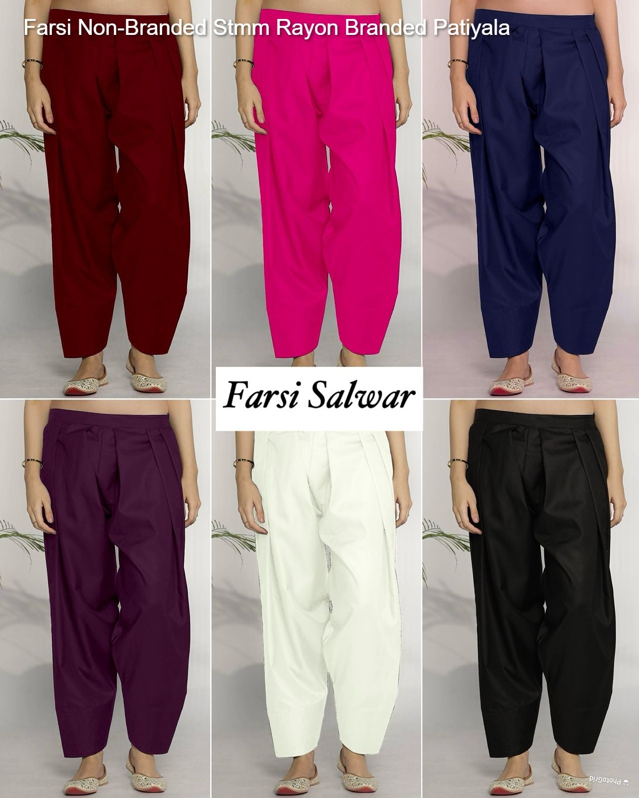 Farsi Non-Branded Stmm Rayon Branded Patiyala
