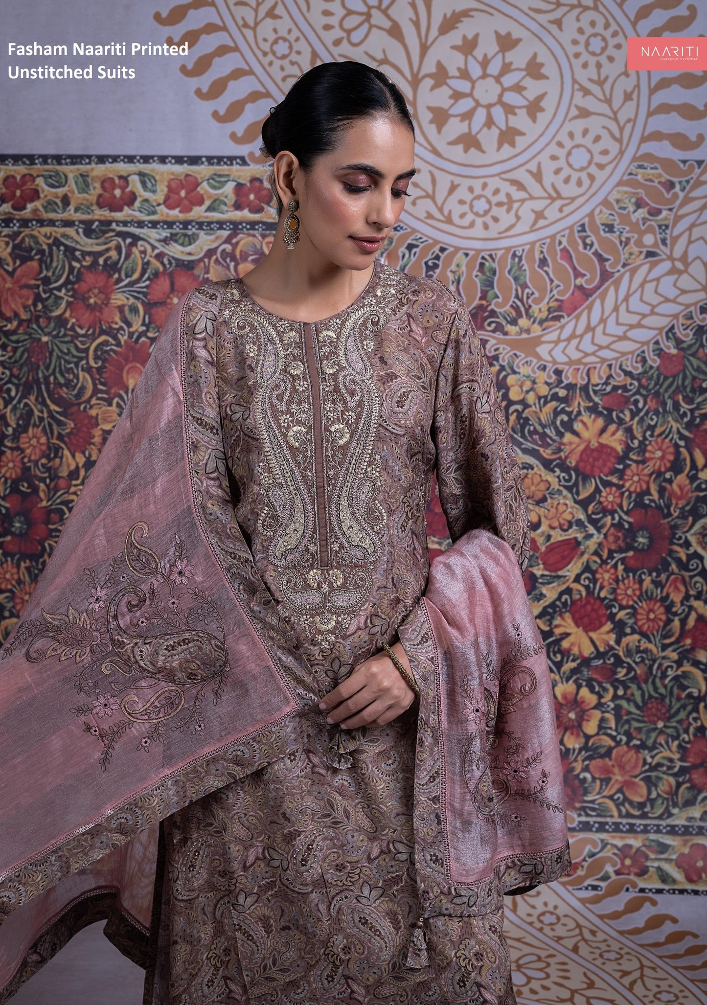 Fasham Naariti Printed Unstitched Suits