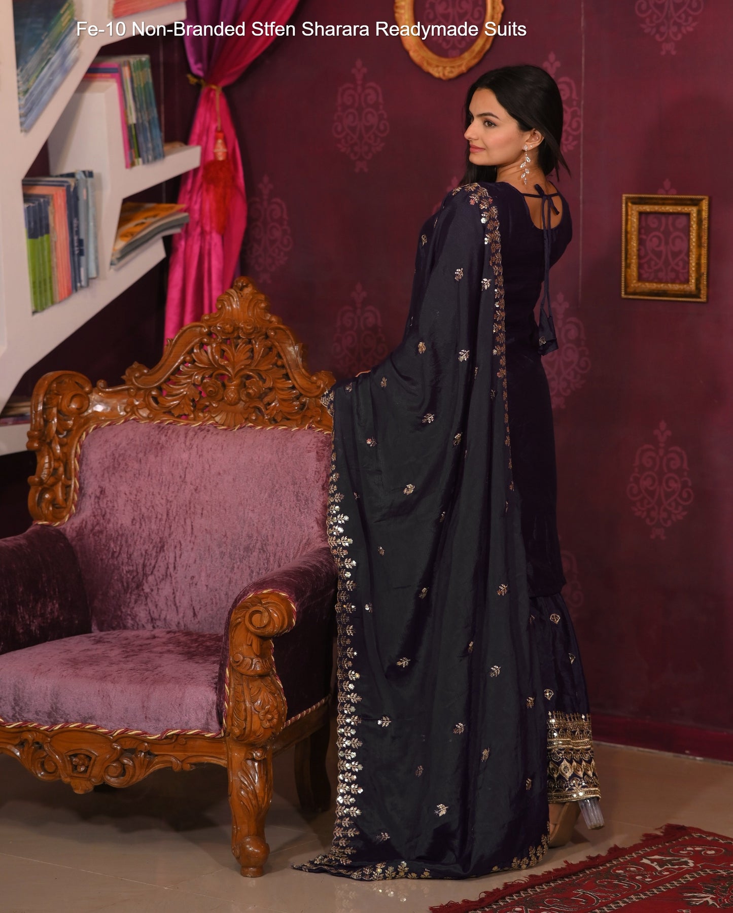 Fe-10 Non-Branded Stfen Sharara Readymade Suits