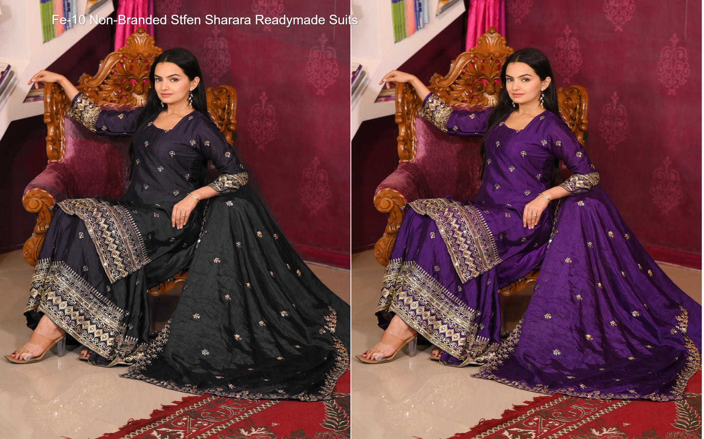 Fe-10 Non-Branded Stfen Sharara Readymade Suits