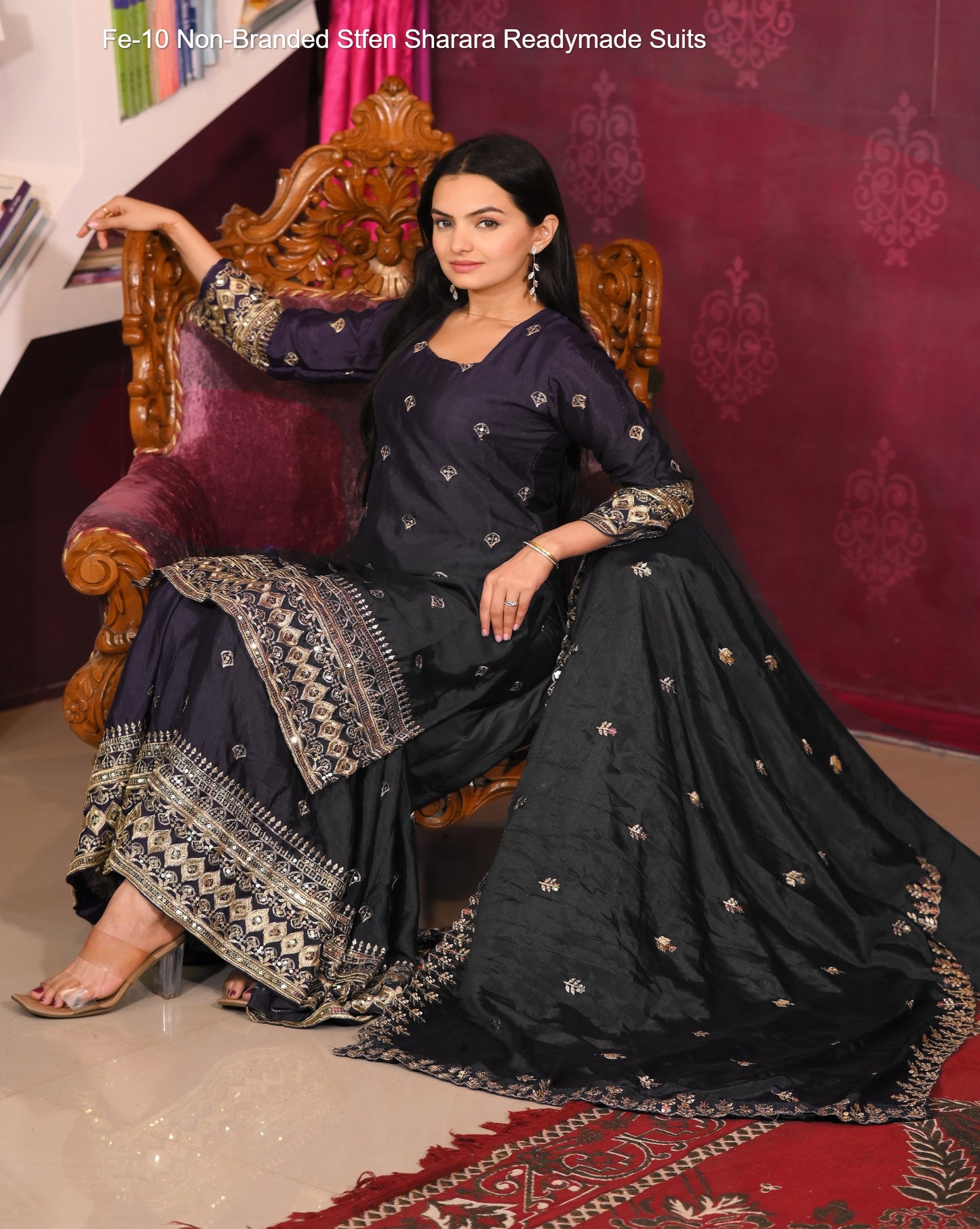 Fe-10 Non-Branded Stfen Sharara Readymade Suits