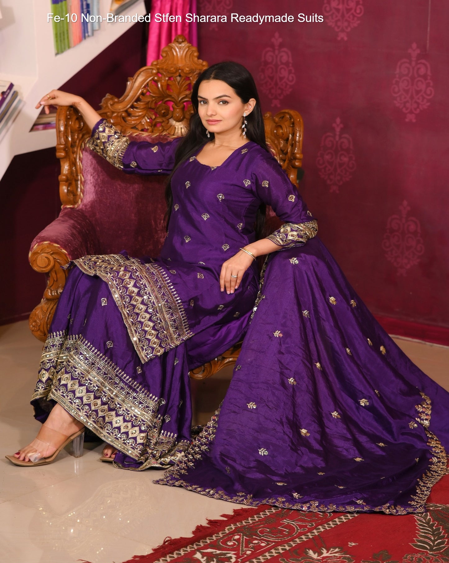 Fe-10 Non-Branded Stfen Sharara Readymade Suits