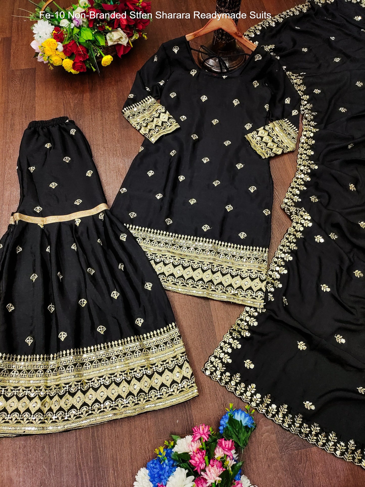 Fe-10 Non-Branded Stfen Sharara Readymade Suits