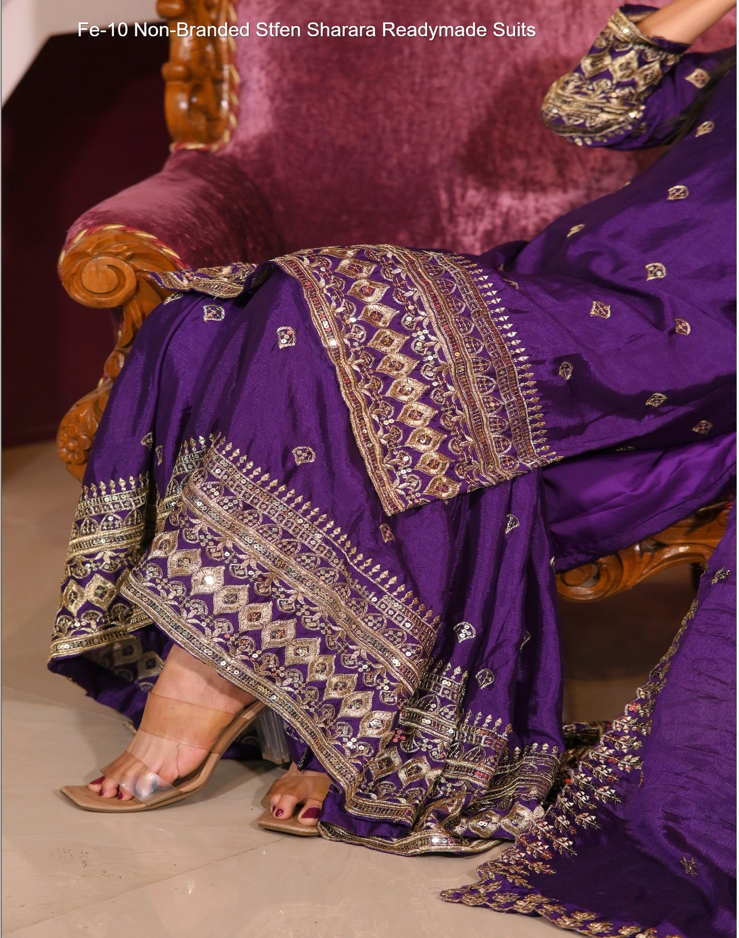 Fe-10 Non-Branded Stfen Sharara Readymade Suits