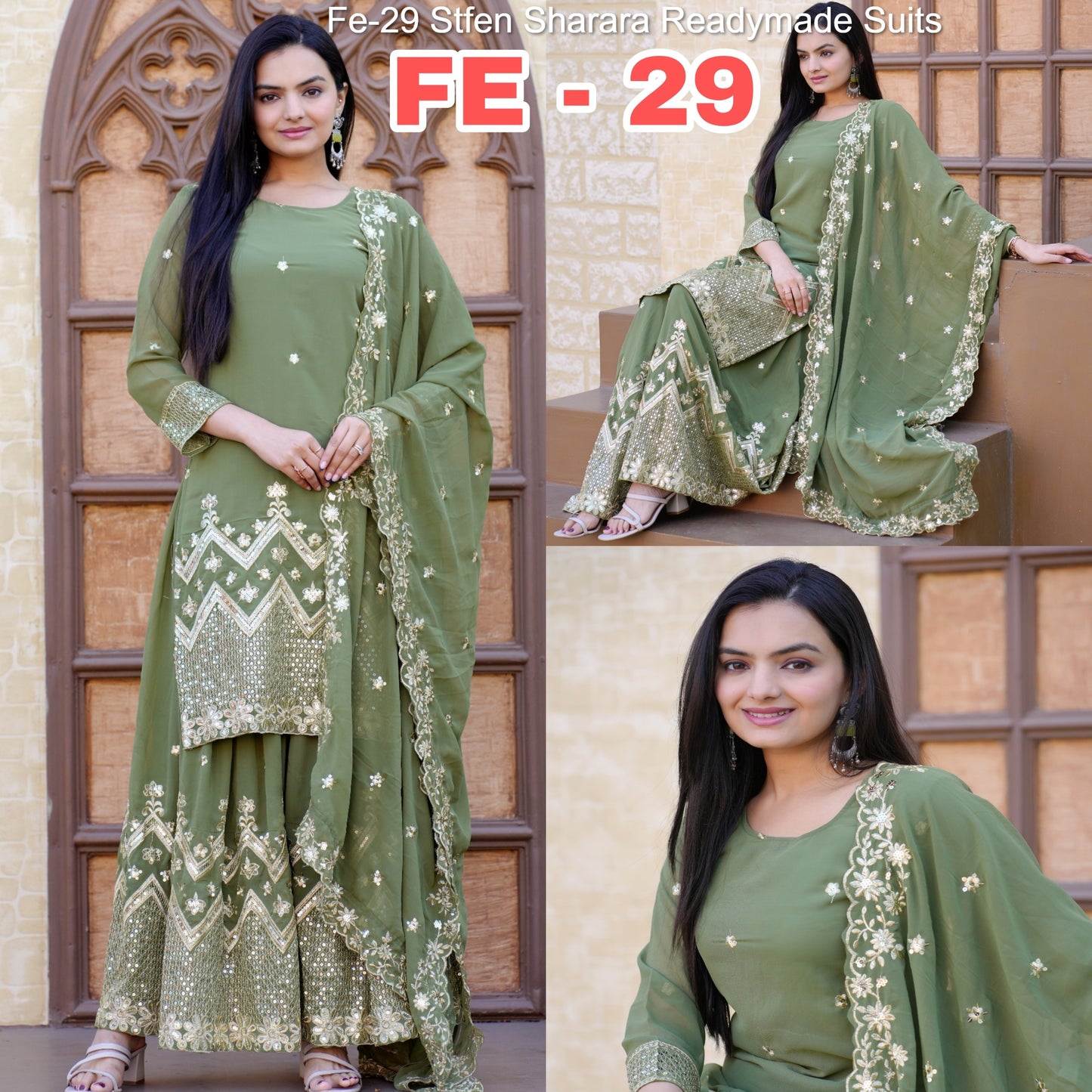 Fe-29 Stfen Sharara Readymade Suits