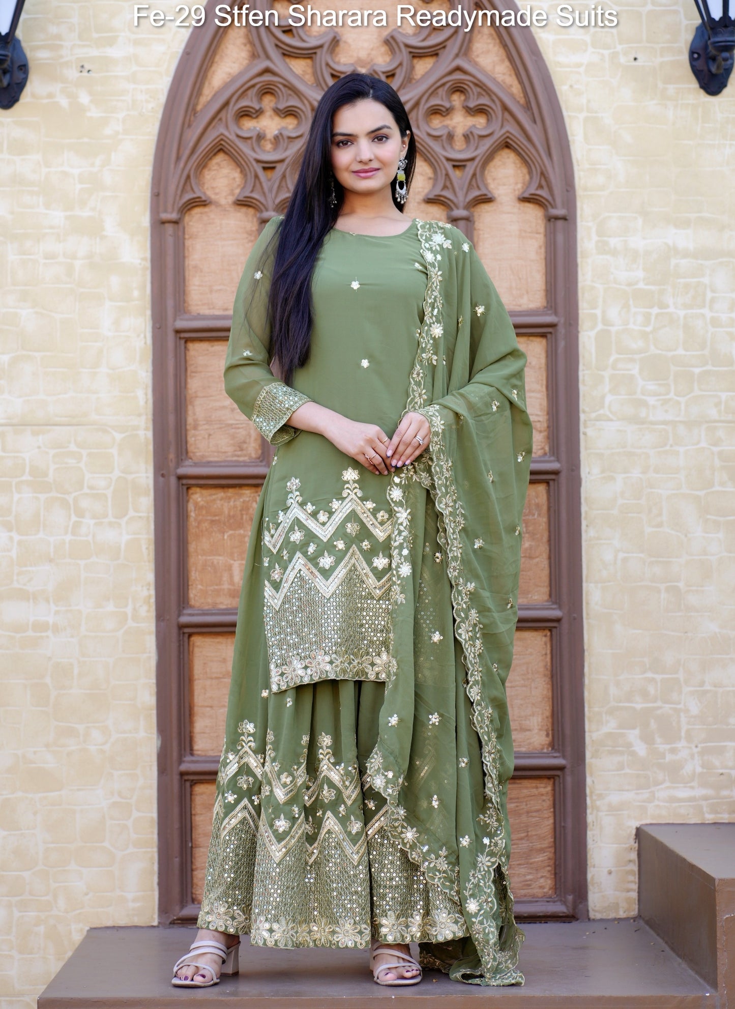 Fe-29 Stfen Sharara Readymade Suits