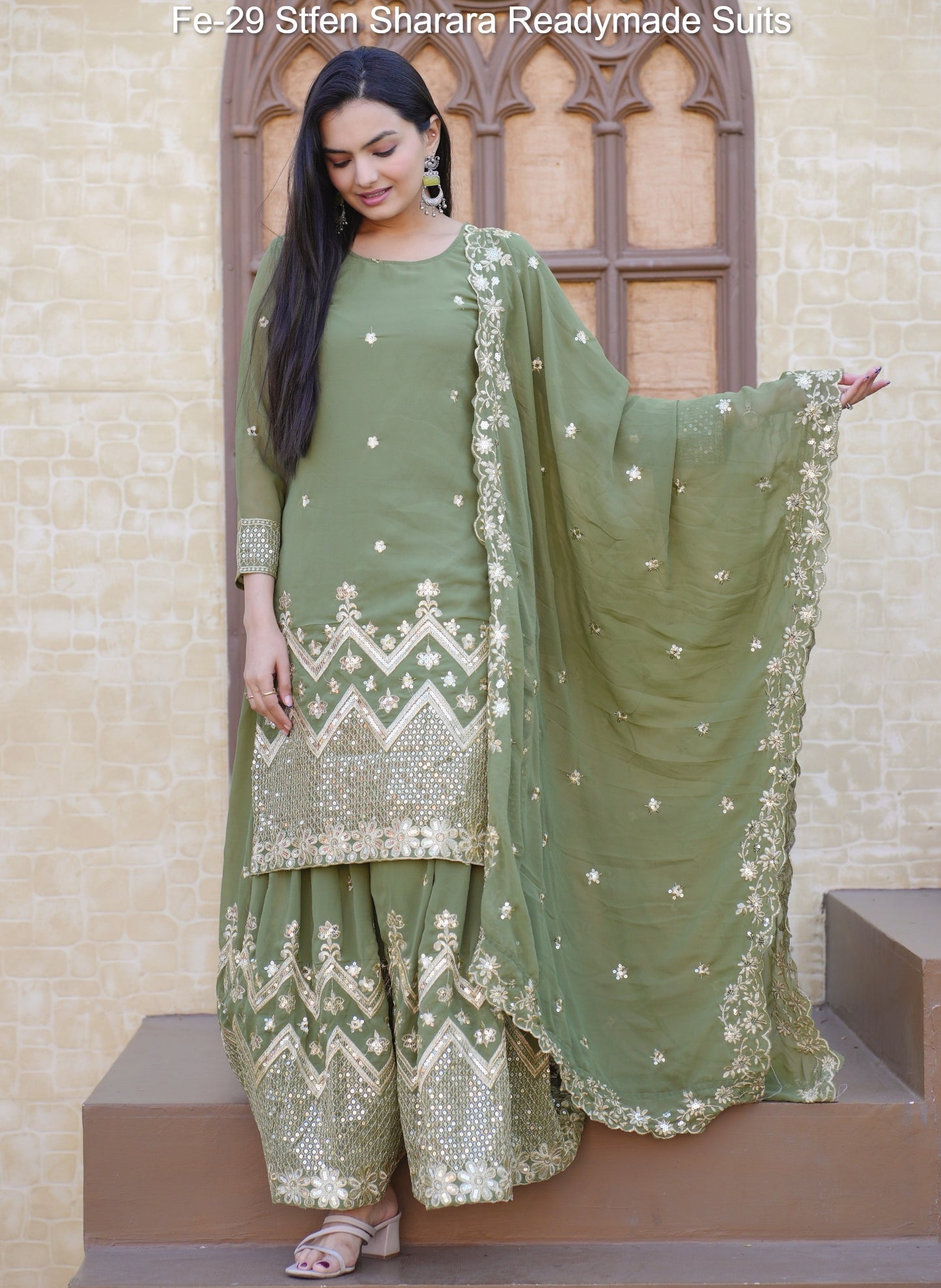 Fe-29 Stfen Sharara Readymade Suits