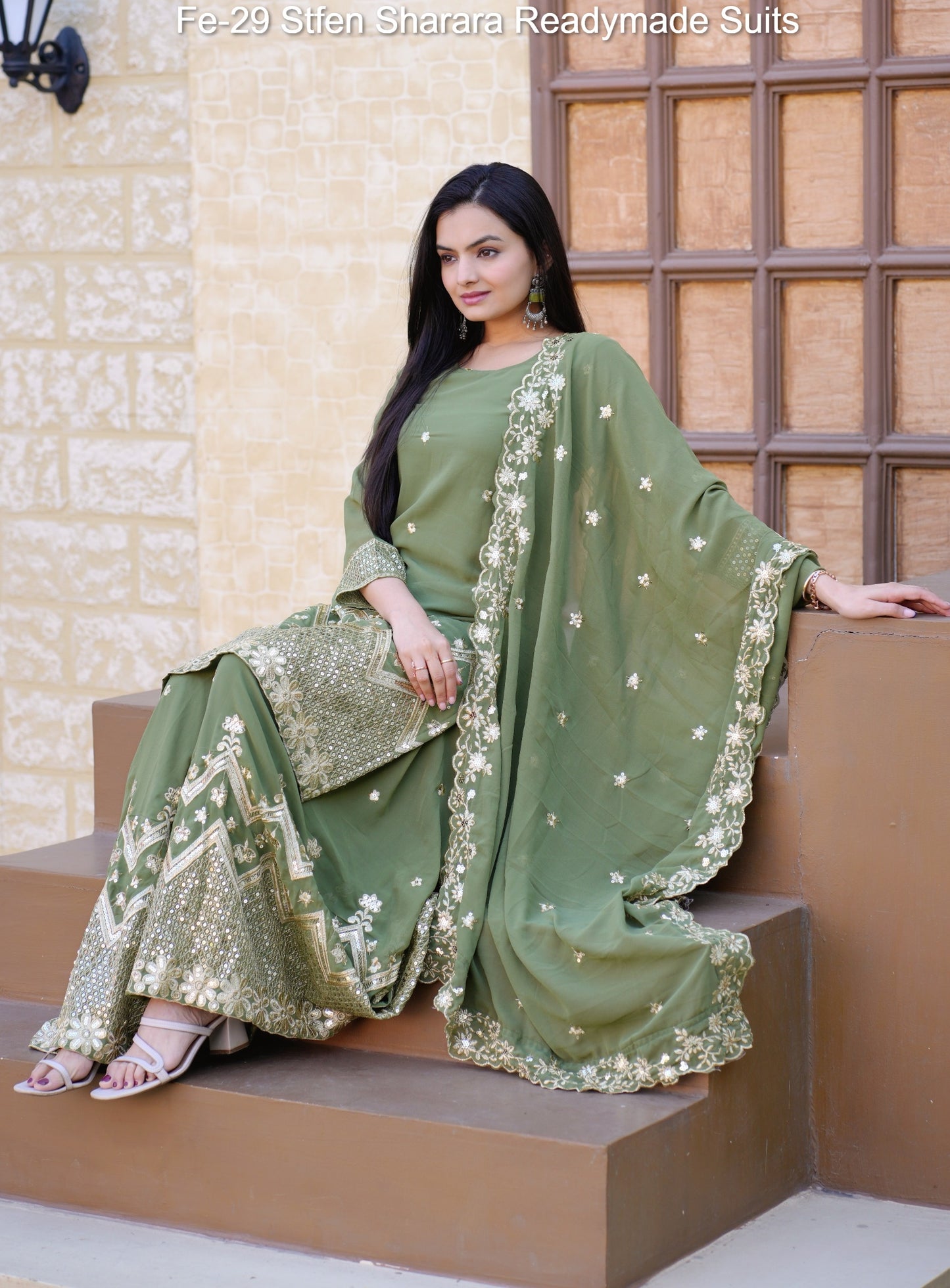 Fe-29 Stfen Sharara Readymade Suits