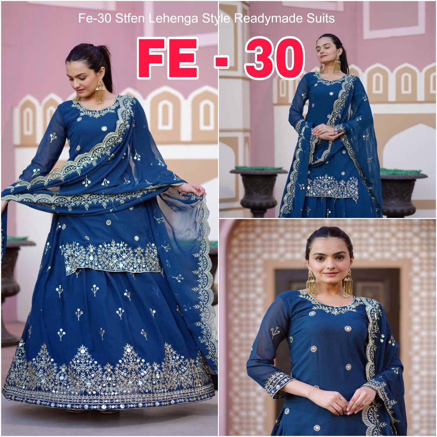 Fe-30 Stfen Lehenga Style Readymade Suits