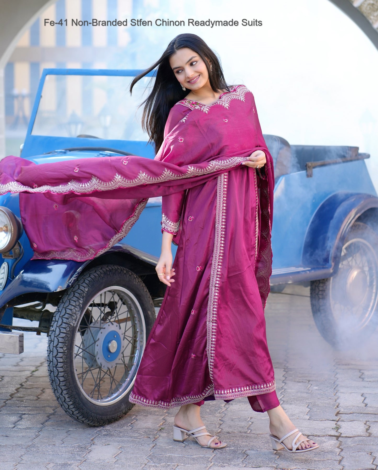 Fe-41 Non-Branded Stfen Chinon Readymade Suits