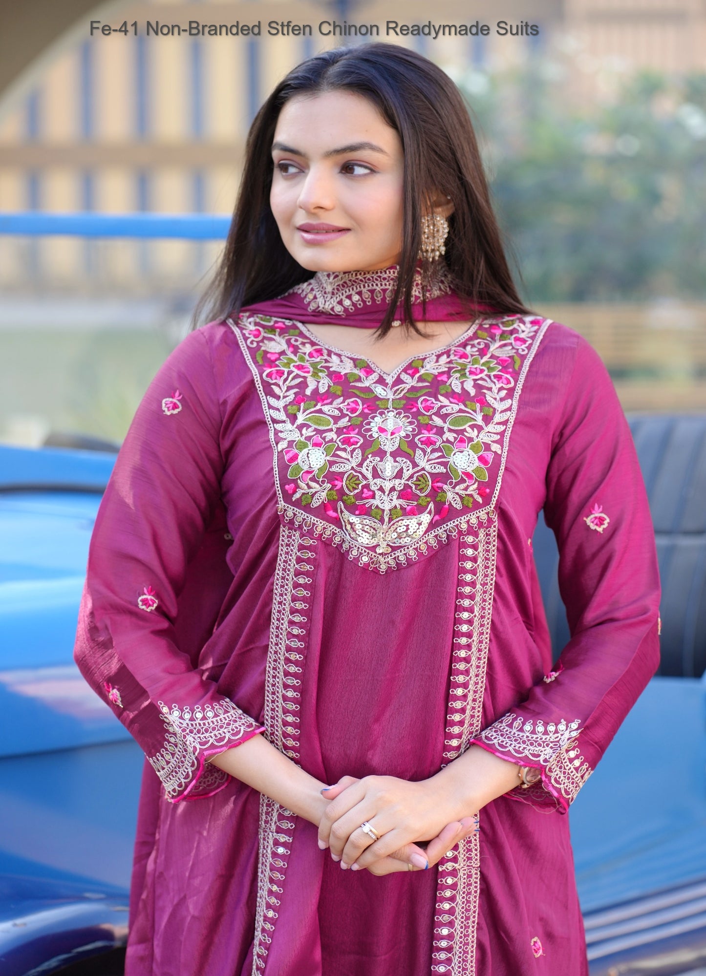 Fe-41 Non-Branded Stfen Chinon Readymade Suits
