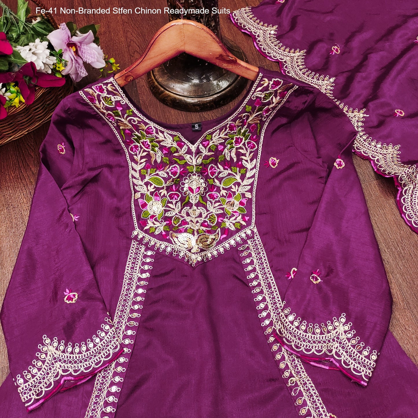 Fe-41 Non-Branded Stfen Chinon Readymade Suits