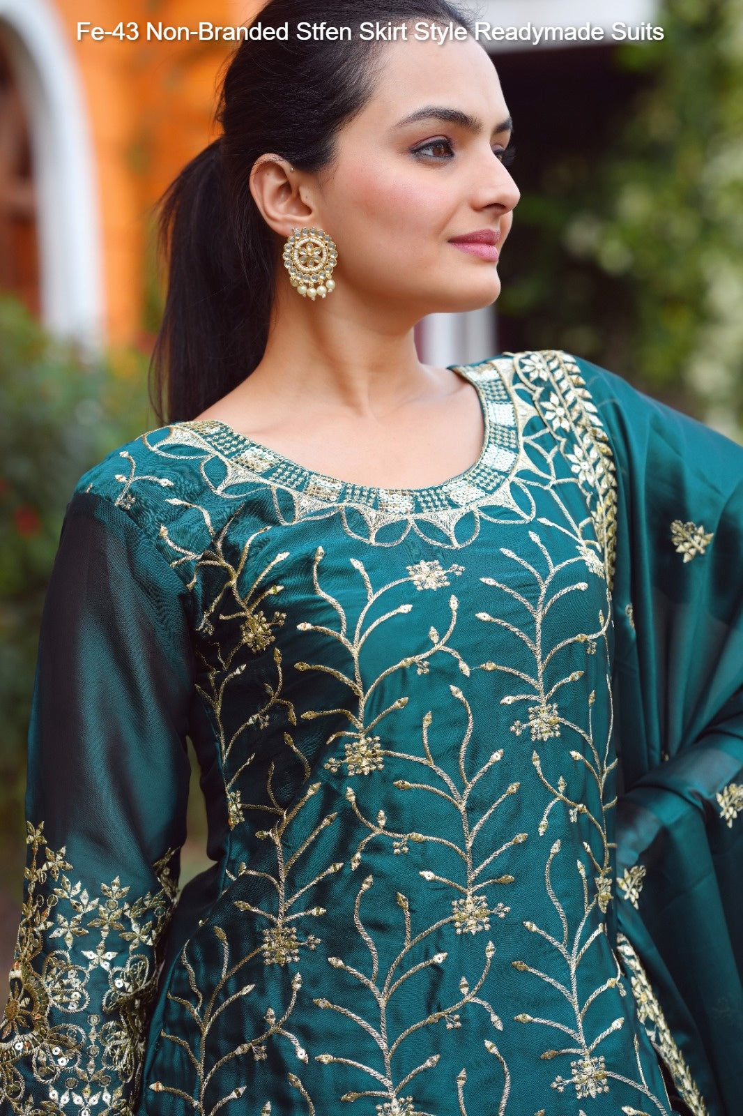 Fe-43 Non-Branded Stfen Skirt Style Readymade Suits