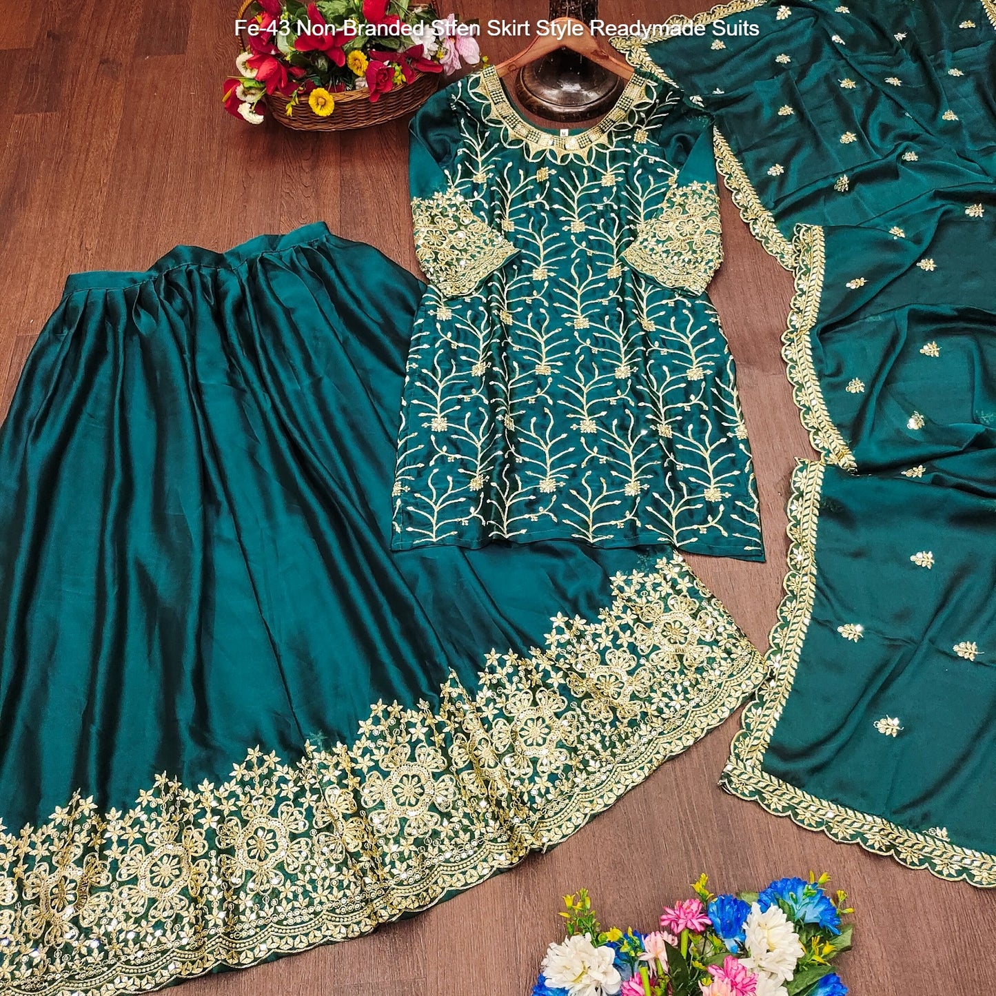 Fe-43 Non-Branded Stfen Skirt Style Readymade Suits