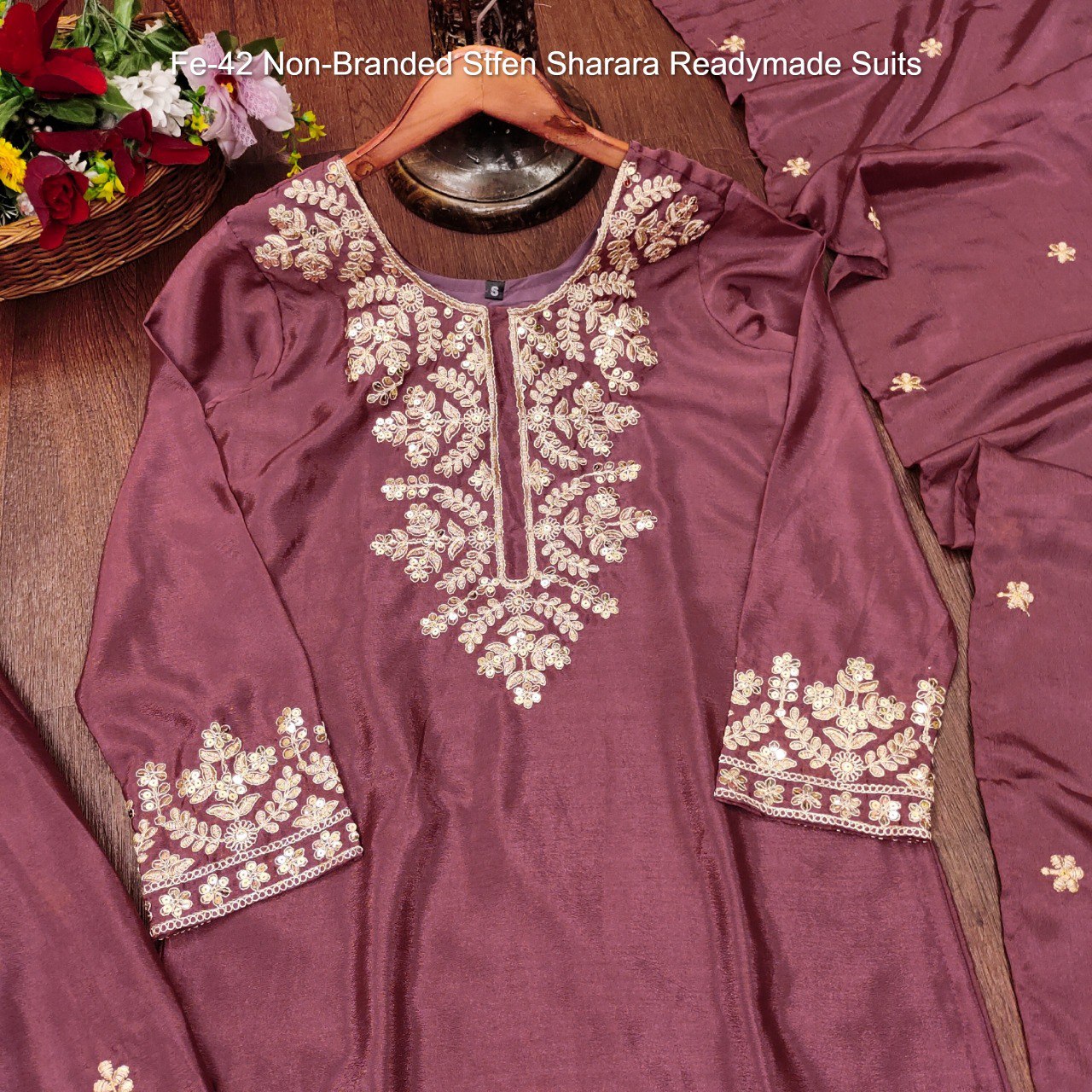Fe-44 Non-Branded Stfen Sharara Readymade Suits