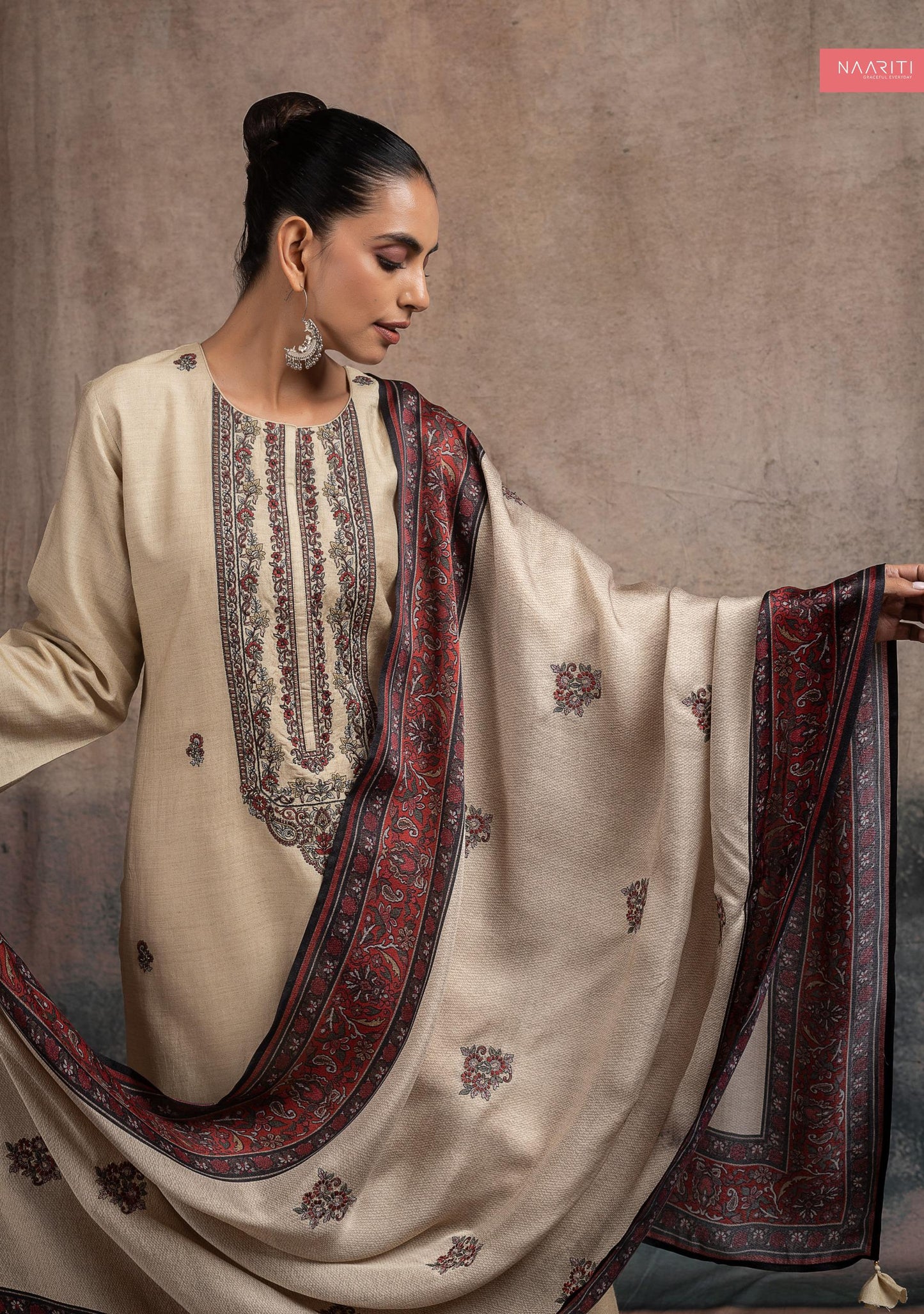 Fezdin 2523 Naariti Tussar Silk Unstitched Suits