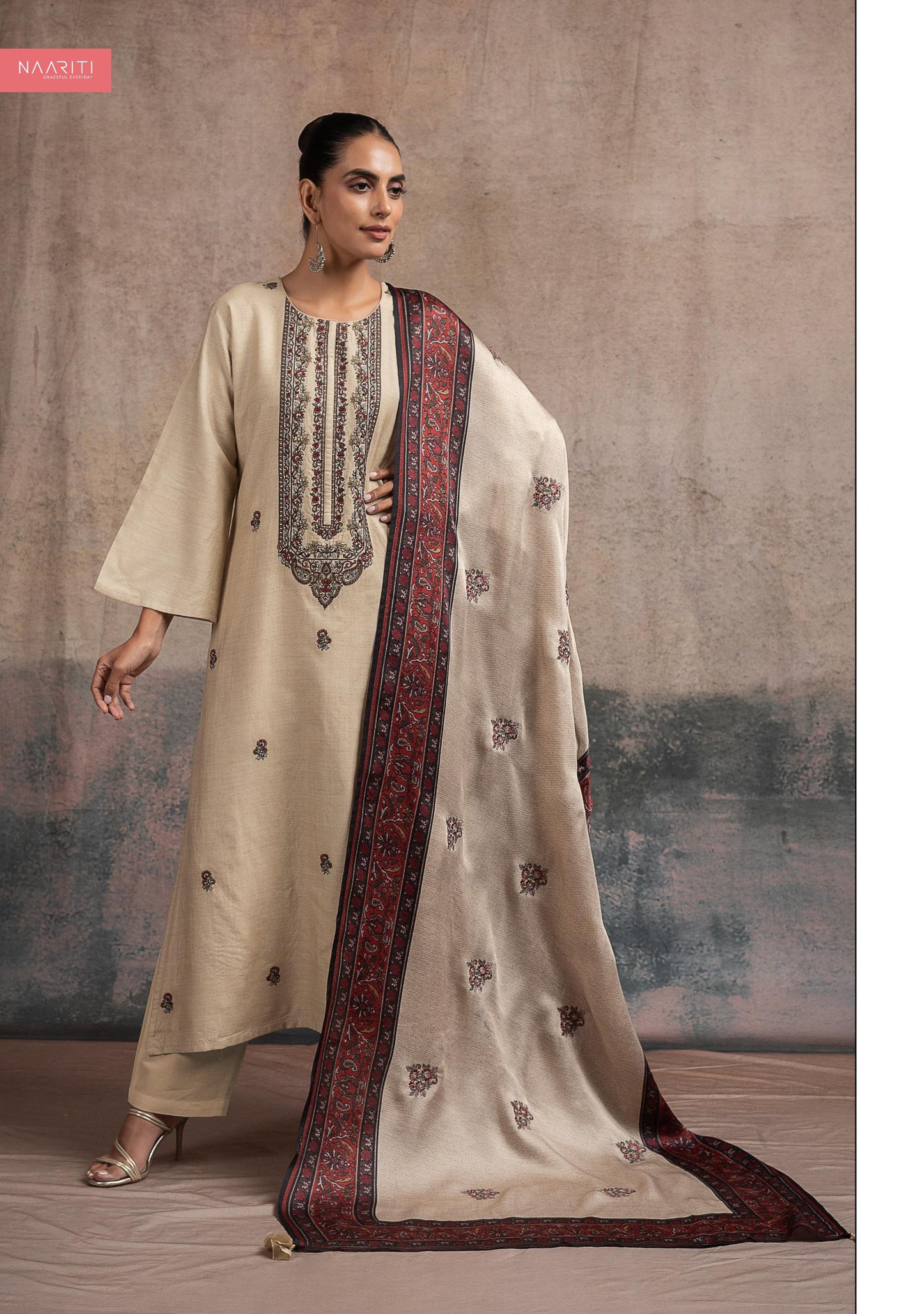 Fezdin 2523 Naariti Tussar Silk Unstitched Suits