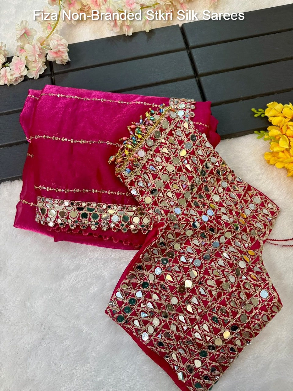 Fiza Non-Branded Stkri Silk Sarees