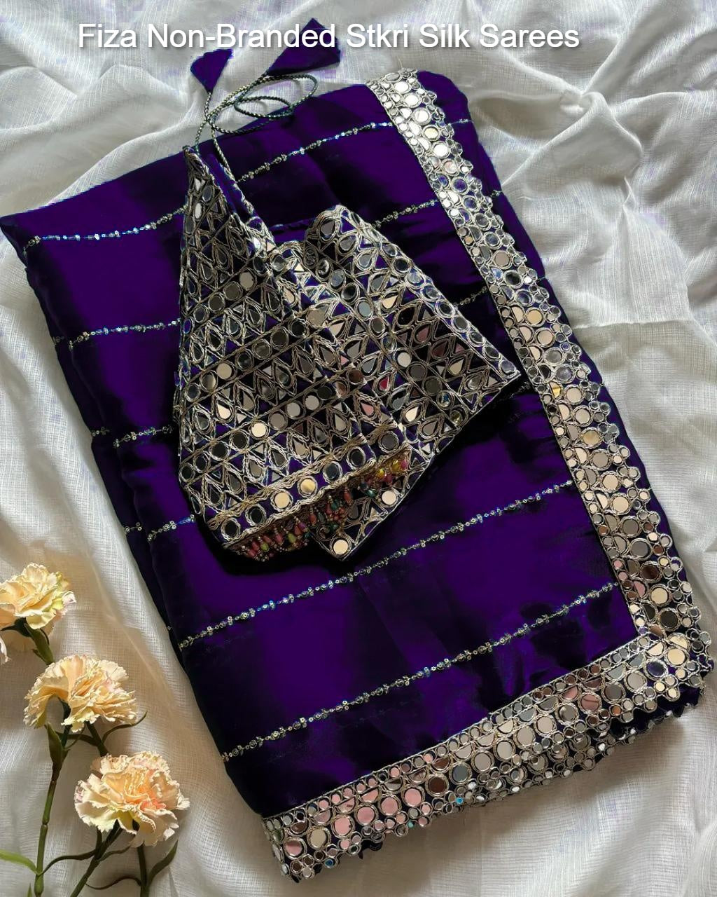 Fiza Non-Branded Stkri Silk Sarees