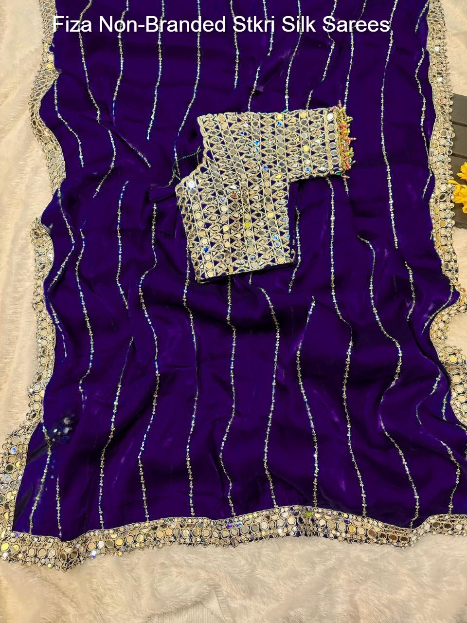 Fiza Non-Branded Stkri Silk Sarees