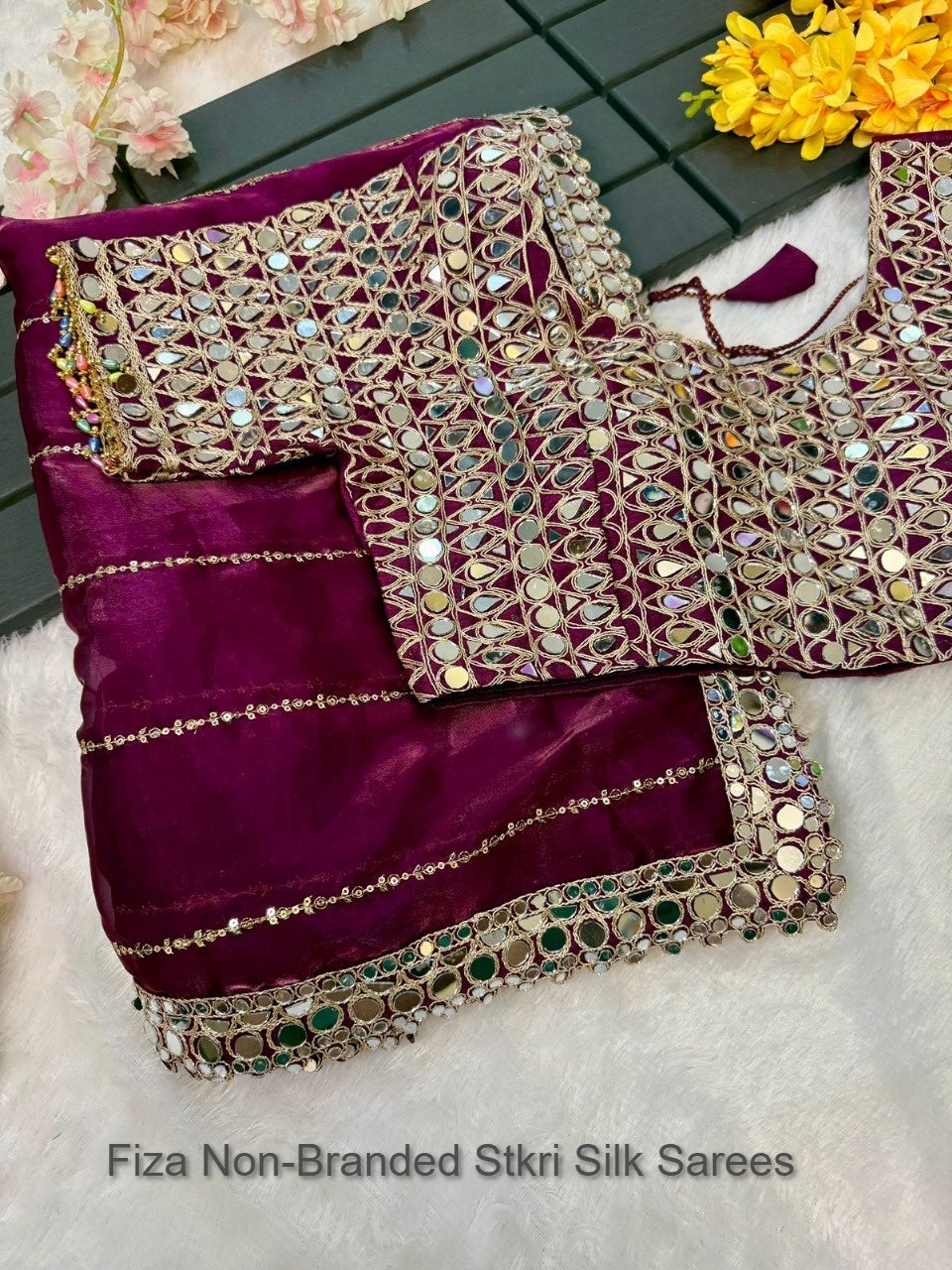Fiza Non-Branded Stkri Silk Sarees