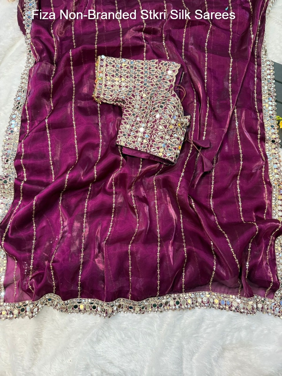 Fiza Non-Branded Stkri Silk Sarees