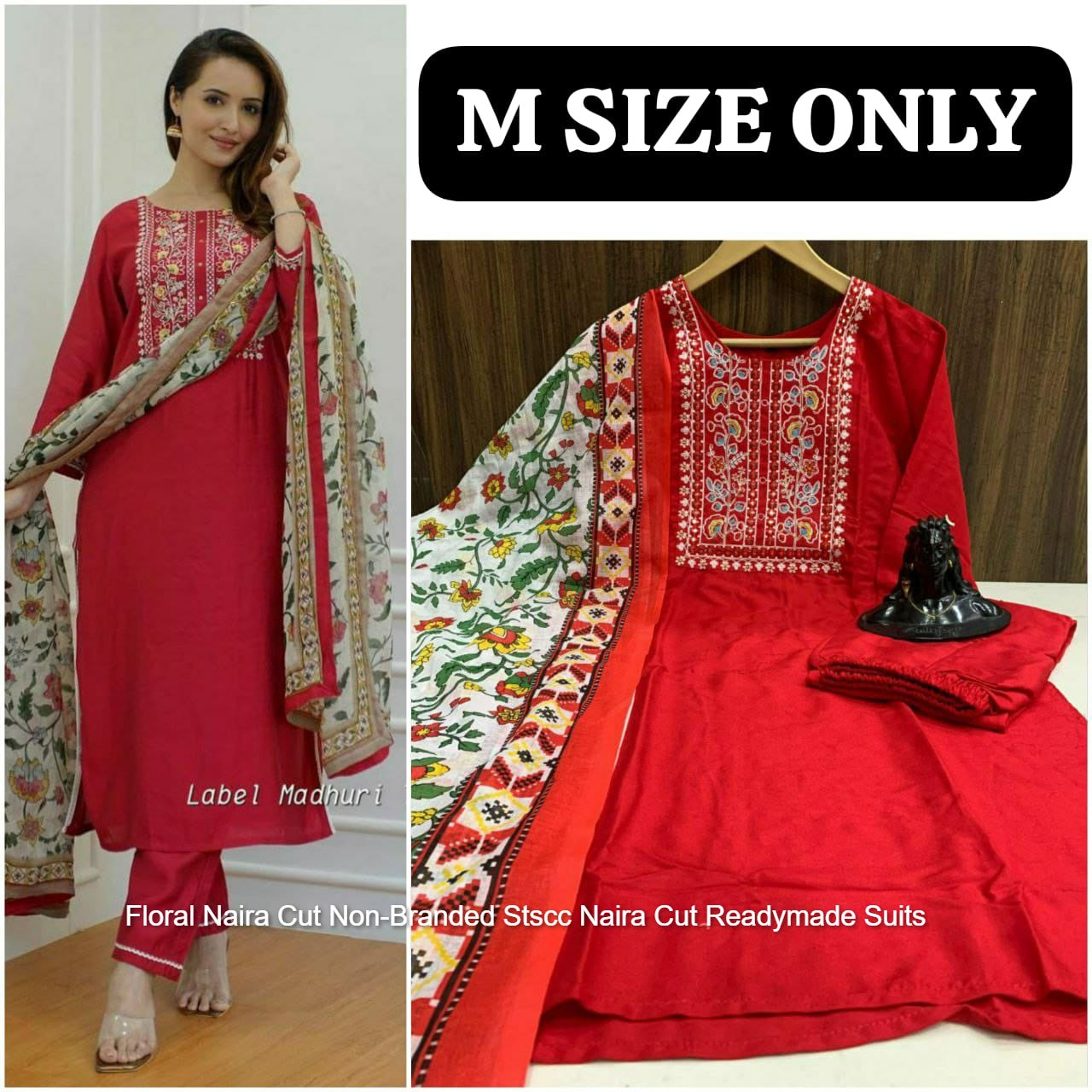 Floral Naira Cut Non-Branded Stscc Naira Cut Readymade Suits