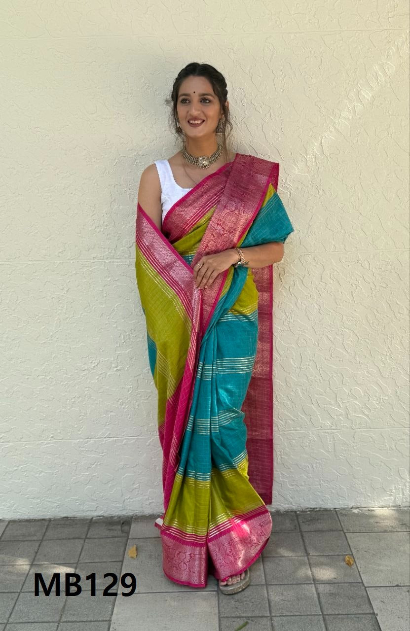 Foil Print Mira Bela Dola Sarees