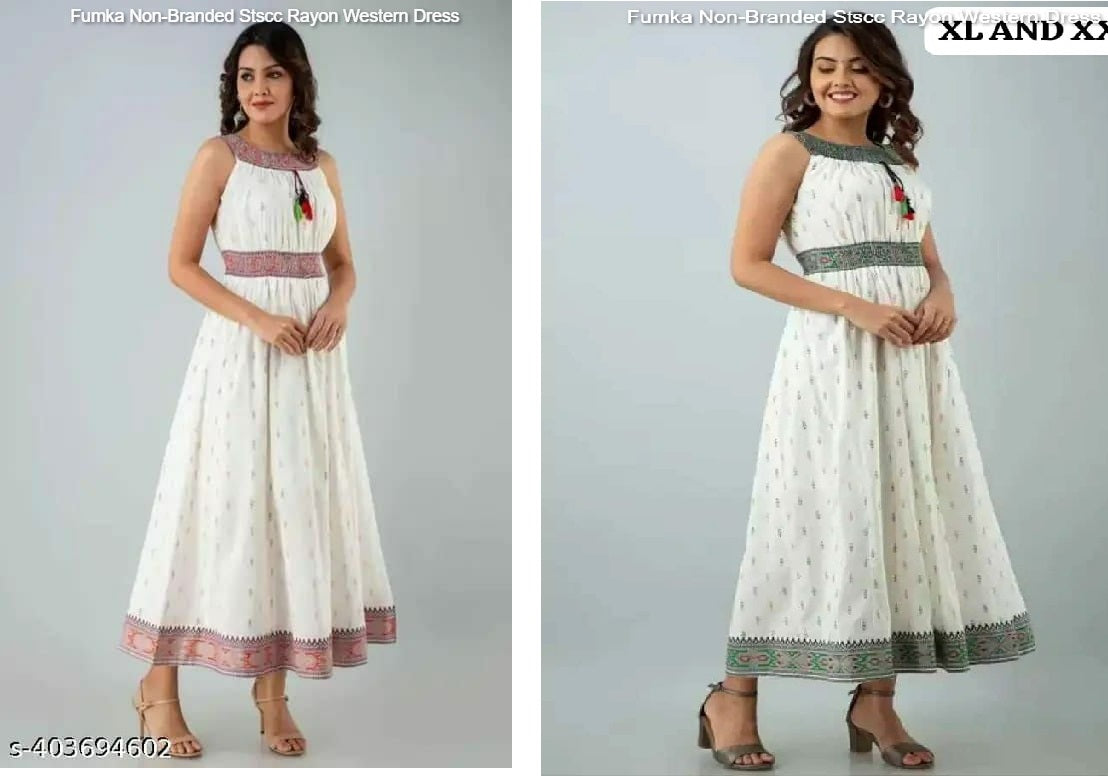 Fumka Non-Branded Stscc Rayon Western Dress