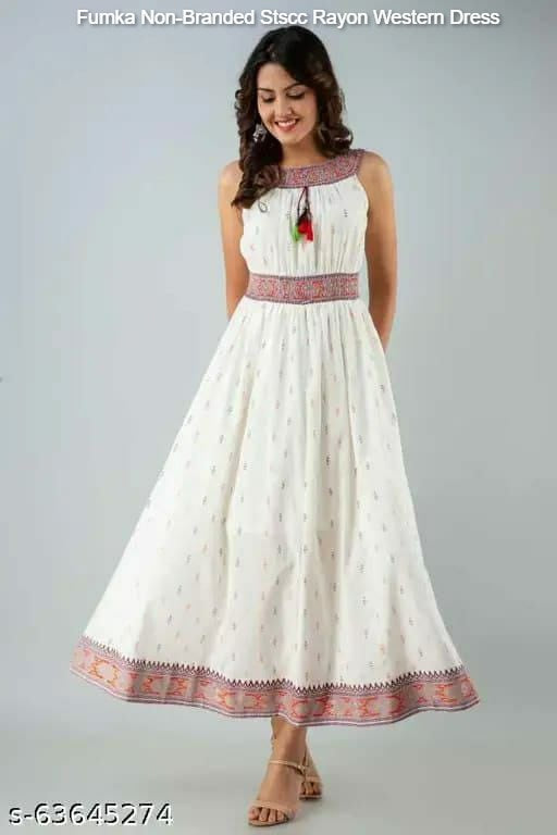 Fumka Non-Branded Stscc Rayon Western Dress