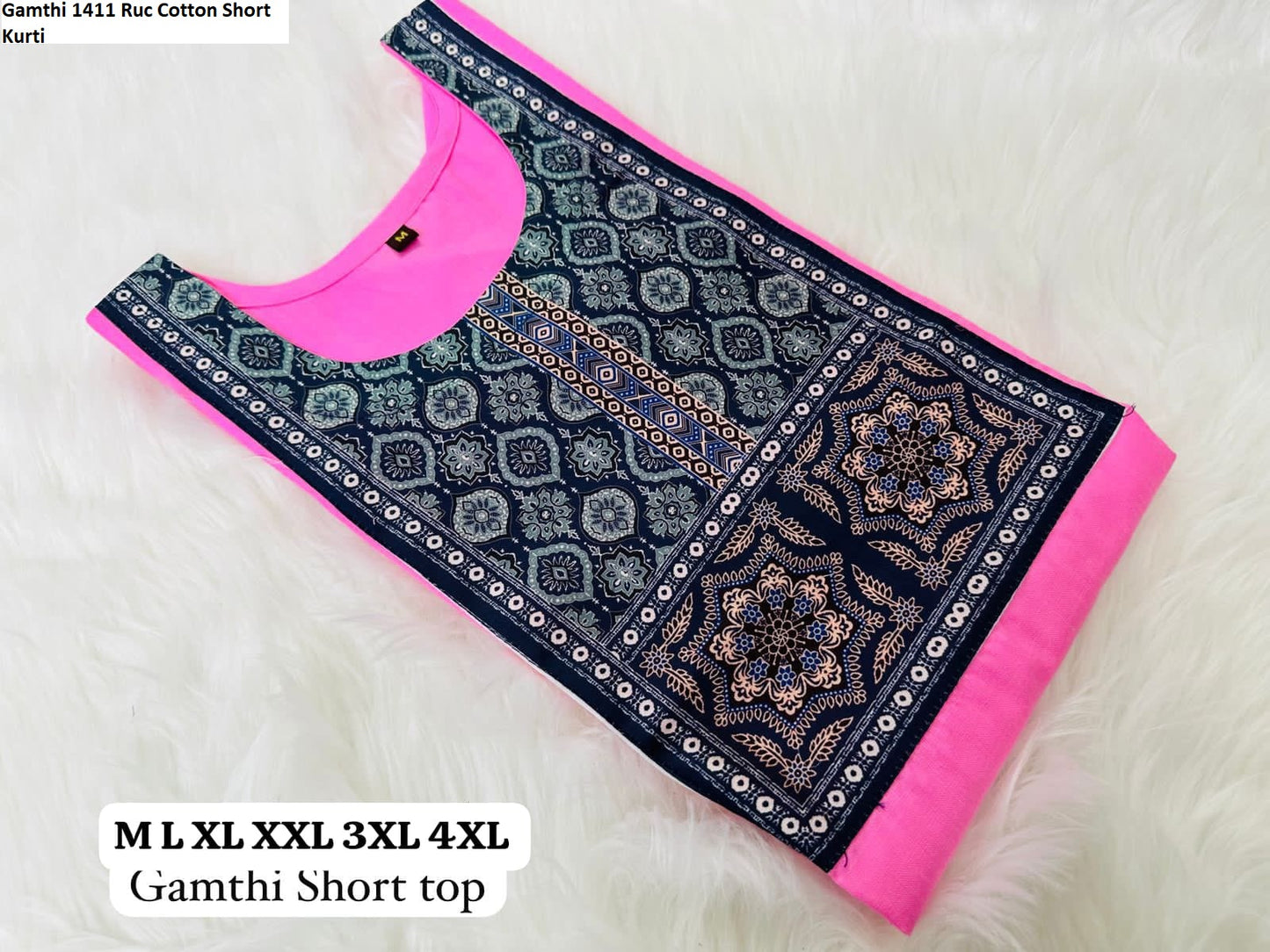 Gamthi 1411 Ruc Cotton Short Kurti