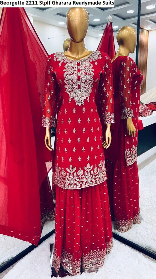 Georgette 2211 Stplf Gharara Readymade Suits