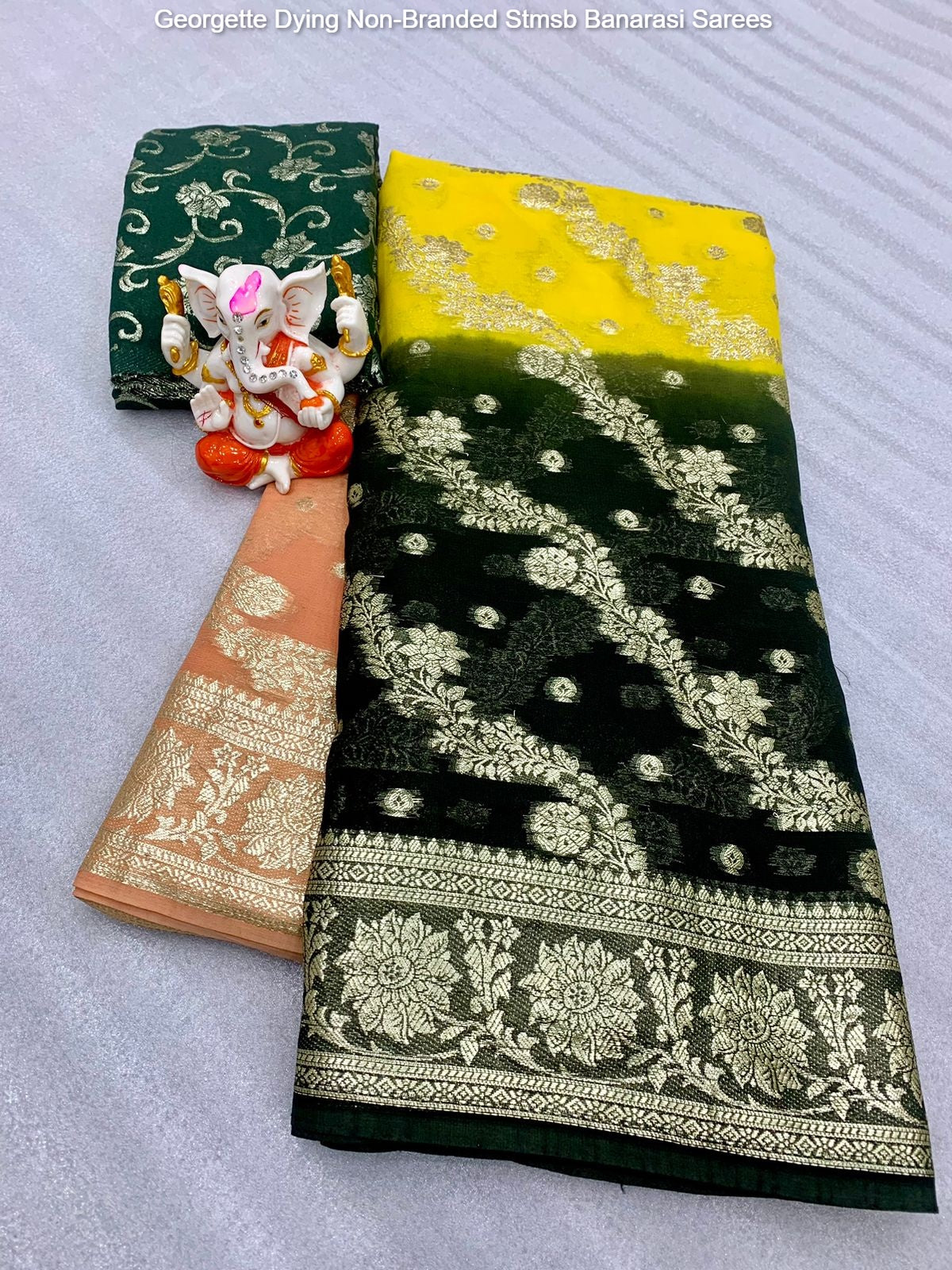 Georgette Dying Non-Branded Stmsb Banarasi Sarees
