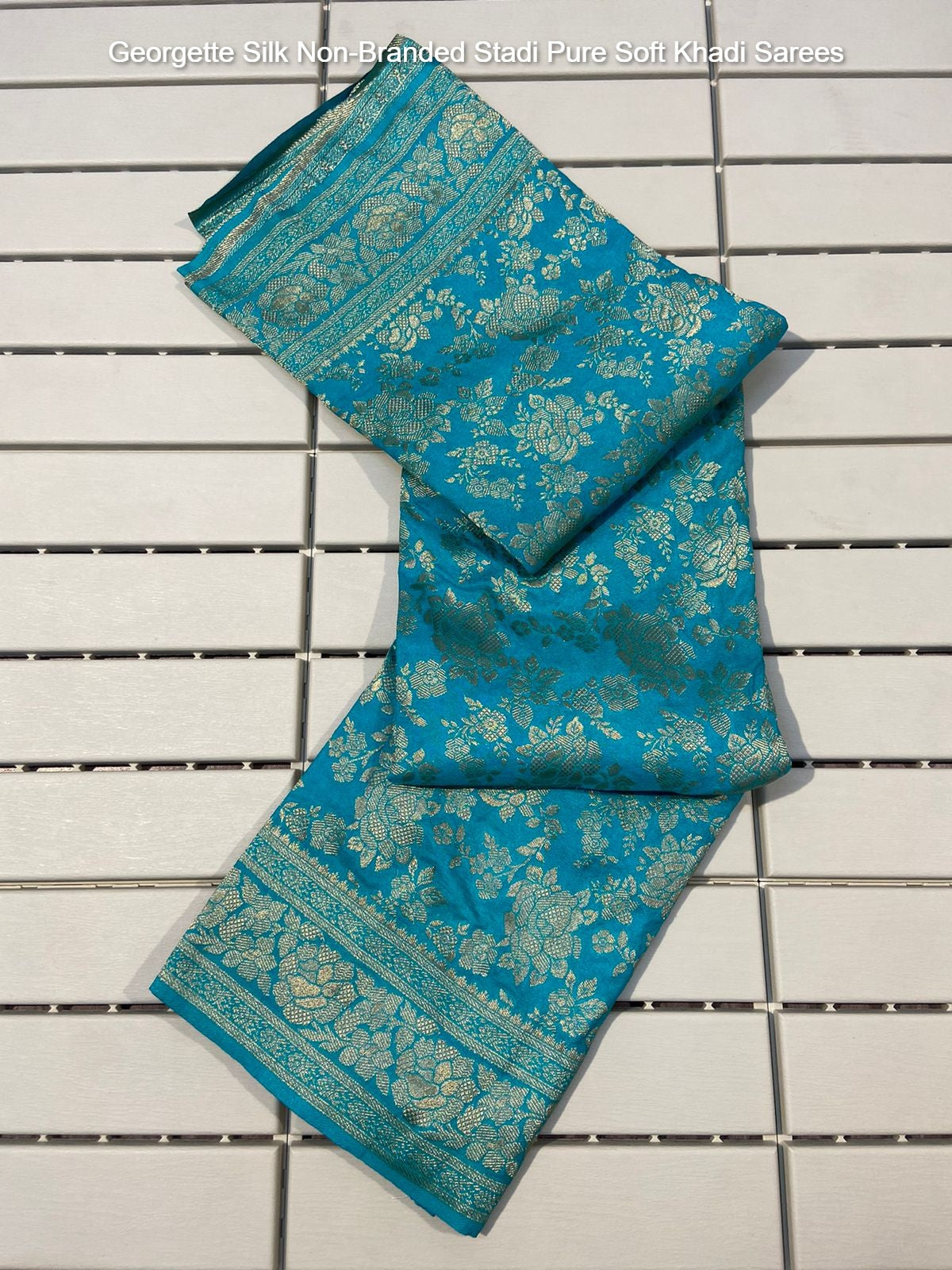 Georgette Silk Non-Branded Stadi Pure Soft Khadi Sarees