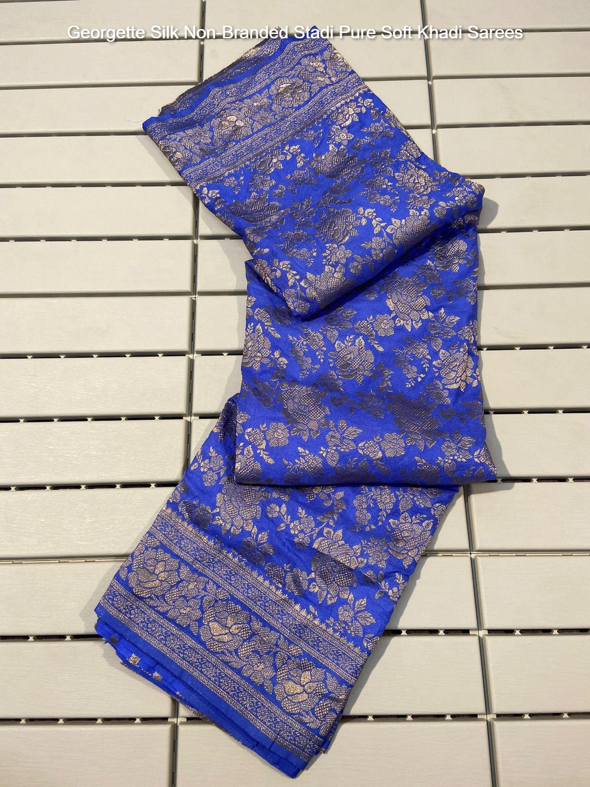 Georgette Silk Non-Branded Stadi Pure Soft Khadi Sarees